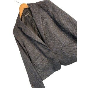 New York & Co 7th Avenue Womens Blazer Size 18 Black Tweed 8944 NWT